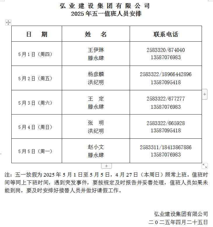 51值班